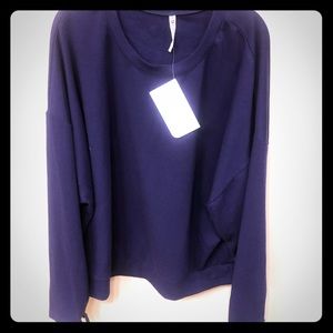 Fabletics NWT purple Sadie scrunch sleeve hoodie